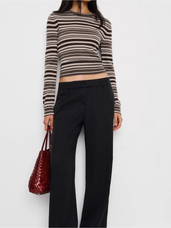 Reformation Sweaters - Reformation Lian Cashmere Crew Sweater Brown NEW NWT